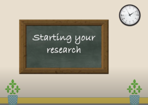 Starting your research